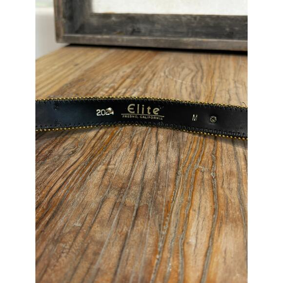 Vintage Elite California Embellished Boho Tapestry Belt Jeweled Wearable Art main image 6